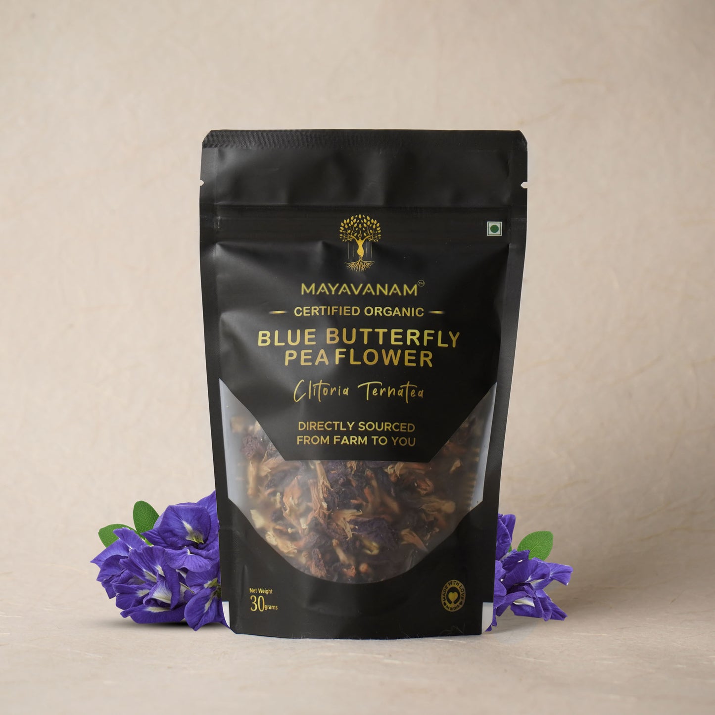 Blue Butterfly Pea Flower (Dried)| Full Pack – 30g