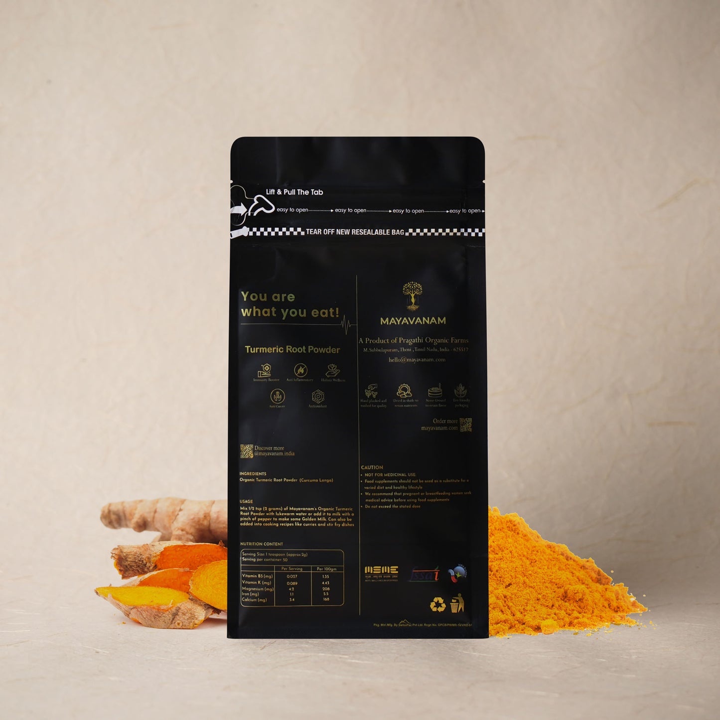 Turmeric Root Powder | Full Pack – 100g