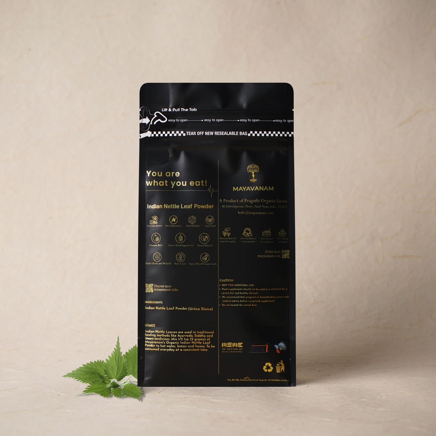 Indian Nettle Leaf Powder | Full Pack – 100g