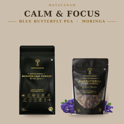 Calm & Focus | Blue Butterfly Pea · Moringa